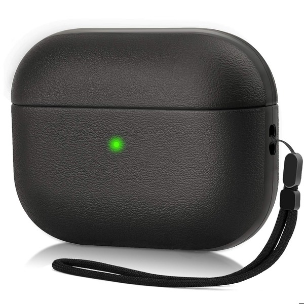 Upgrade Cover Compatible with Airpods Pro Case, Leather Texture Full-Body