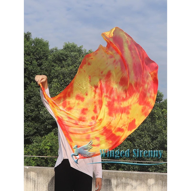 Winged Sirenny Porphetic Praise Dance Worship Flex Flags, (130cm) 50"