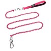 PUPTECK Chain Dog Leash Chew Proof, 2-in-1 Reflective with Soft