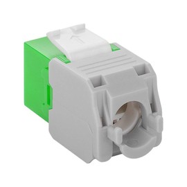 Goobay 90687 Keystone Module, RJ45, CAT 6a, UTP, Green