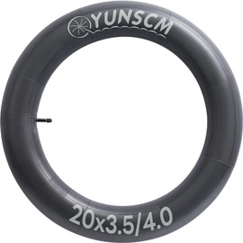 YUNSCM 1-PC 20x4.0 Fat E-Bike Tube 20 X 4.0 Schrader Valve Inner Tube Compatible with 20 x 3.5/4.0 E-Bike Bcycle Fat Tire Tube(G-262)