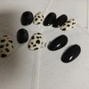 Black leopard handmade nail tips / 블랙호피 수제네일팁