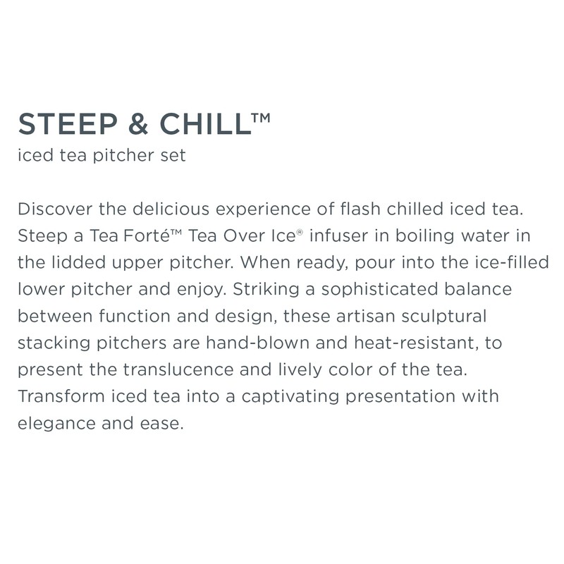 Tea Forte Tea Over Ice Steeping Pitcher Set of Two,