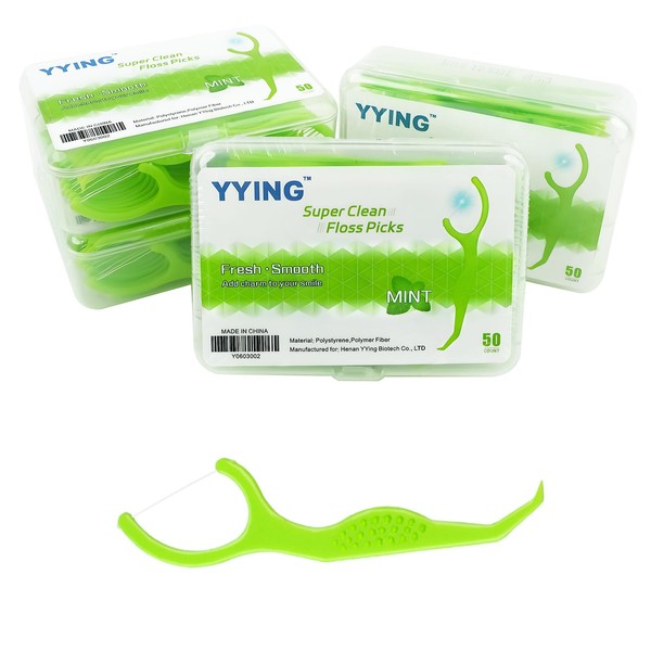 YYING Dental Floss Picks 200 Count Extra Strong Flosser Pick