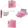 Slim Bifold Wallet RFID Credit Card Wallet Glitter Leather Small