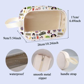 Healing Cartoon TV Show Inspired Gift Molly Lovers Cosmetic Bag Canada Cartoon Makeup Zipper Pouch (Comfy mb ca)