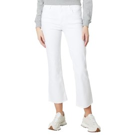 KUT from the Kloth Kelsey High-Rise Ankle Flare with Raw Hem in Optic White Optic White 8