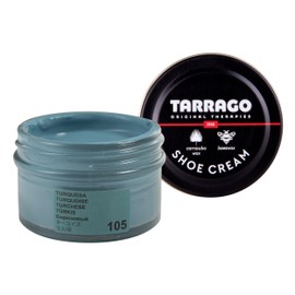 Tarrago Shoe Cream Professional Shoe Polish for Leather Boots, Shoes, Purse, Furniture Eco Friendly Leather Conditioner 1.7oz - Turquoise #105