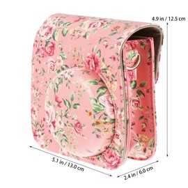 Operitacx 1 Stück PU Kameratasche für Sofortbildkamera Mini Schutzhülle Tragbar mit Abnehmbarem Schultergurt Modisches Design Leicht und Langlebig