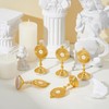 GLASSWINDS 8 Pcs Gold Standing Cross Decor, Catholic Monstrance Statues