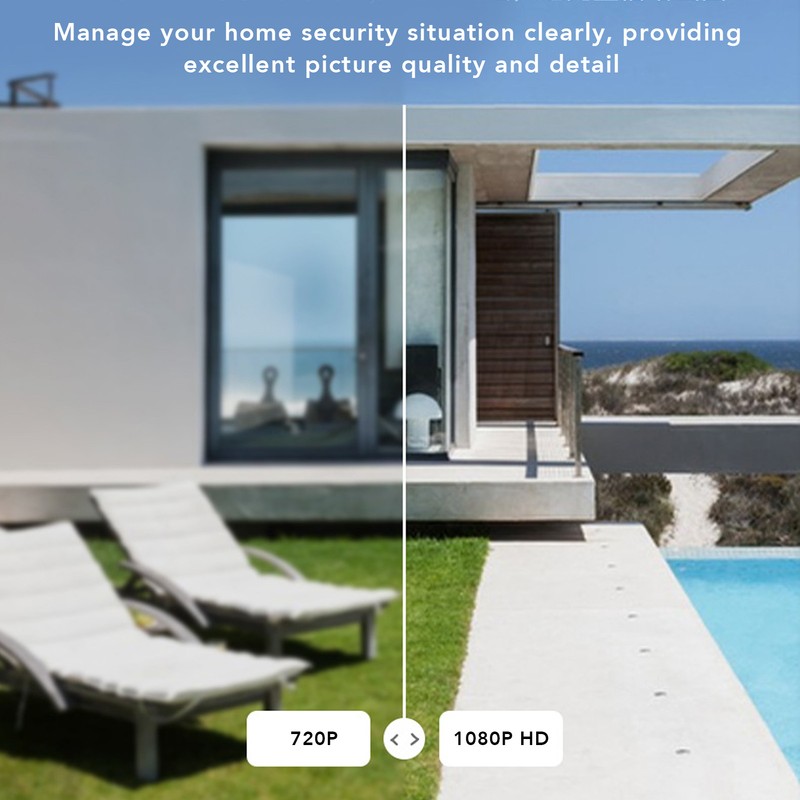 Wireless Smart Camera 1080P HD Night Vision 360° Rotation WIFI