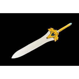 Fantasy Game Style Genshin Metal Sword Cosplay Anime Sword Scepter Blade Costume (Skyward Pride-33.75 inch)