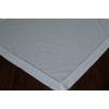 Tablecloth 85 x 85 cm White Cotton Hemstitch with Mitred