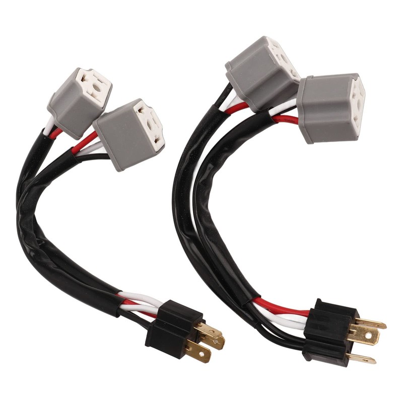9003 H4 Headlights Wiring Harness Adapter Y Shape Splitter LED