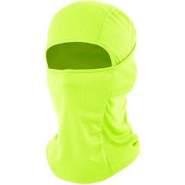 fuinloth Balaclava Ski Mask, Motorcycle Cycling Face Mask Skiing Running for Men/Women Fluorescent