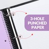 SUNEE 5 Subject Notebook College Ruled - 400 Pages, 9"x11",