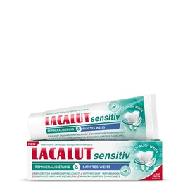Lacalut Sensitive Remineralisation & Gentle White, Reduces Pain Sensitivity, Gently Removes Discolouration, Remineralises Enamel, 1 x 75 ml