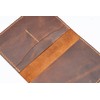 Handmade Passport Leather Case, Wallet Credit Card Holder (Dark Brown)