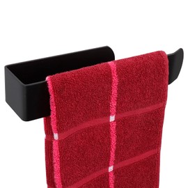 TocTen Hand Towel Bar/Towel Ring, No Drilling Stick on Wall Holder, SUS 304 Stainless Steel Rod, Strong Self Adhesive Hanger/Rack for Bathroom Kitchen