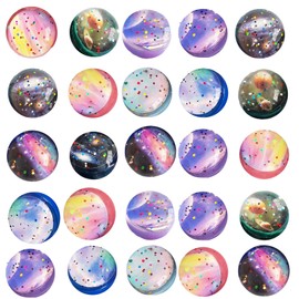 Aatpuss 30 Bouncy Balls for Children, 30 mm Large Bouncy Ball, Rubber Bouncy Ball, Bouncy Ball for Children from Star, Gift Ideas for Children, Boys and Girls Birthdays