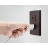 6-Pack Safety Innovations Self-Closing (1Screw) Standard Outlet Covers - An
