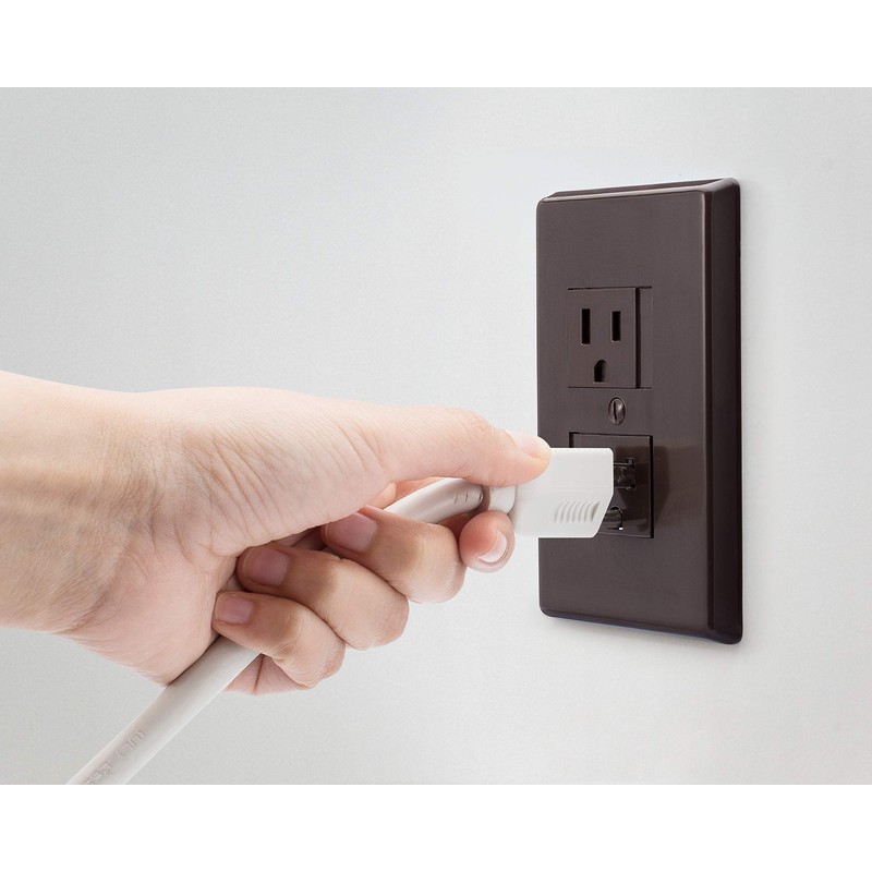 6-Pack Safety Innovations Self-Closing (1Screw) Standard Outlet Covers - An