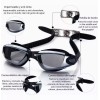 Dolores Gafas Natación Con Caja, Antivaho Goggles+clip Nariz+tapones