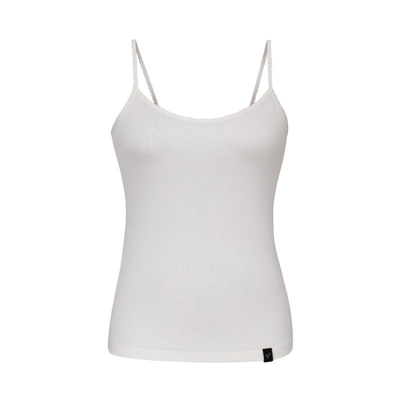 Terramar Women's Thermasilk Pointelle Camisole, Natural, Small