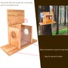 ChezMax Squirrel Feeder with Auto Water Bottle for Outside Winter,