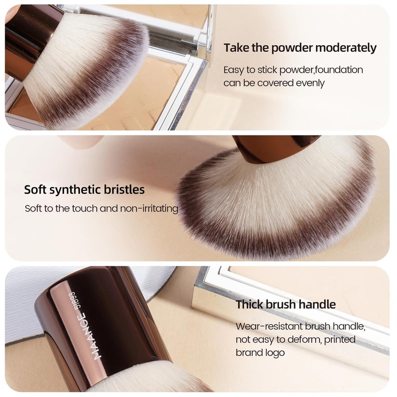 MAANGE 20 Pcs Makeup Brushes with Gift Box, Double-End Multi-functional