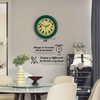 Clockswise 12" Round Decorative Singing Bird Wall Clock Battery-Operated with