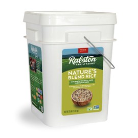 Ralston Family Farms Artisanal Nature's Blend Rice, 25 lb Bucket, American Grown, Non-GMO, Naturally Gluten Free