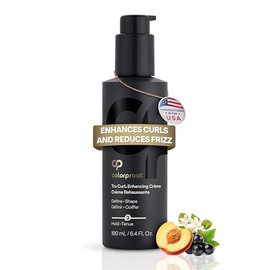 Colorproof Tru Curl Enhancing Crème, 6oz - For Curly & Wavy Color-Treated Hair, Enhance Curl Pattern, For Shape Separation & Frizz Control, Humidity & Heat Protection, Sulfate-Free, Vegan