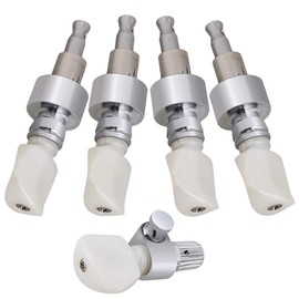 Yibuy 5 String Banjo Machine Heads Tuning Pegs w/Pearl Buttons Pack of 5