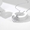 Silver Necklaces for Women Solid 925 Pendant Necklace for Girlfriend