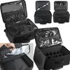 Large Capacity Rolling Makeup Case, Multi-layer Storage Makeup Trolley Case,