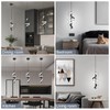 Vloitgol Spiral Led Pendant Light Fixtures, 5500K Cold White Modern