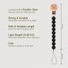 Silicone Pacifier Clip Holder for Baby, Fits Most Pacifier Styles,