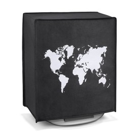 kwmobile Case Compatible with Thermomix TM5 / TM6 - Food Processor Cover - White / Black Travel Outline