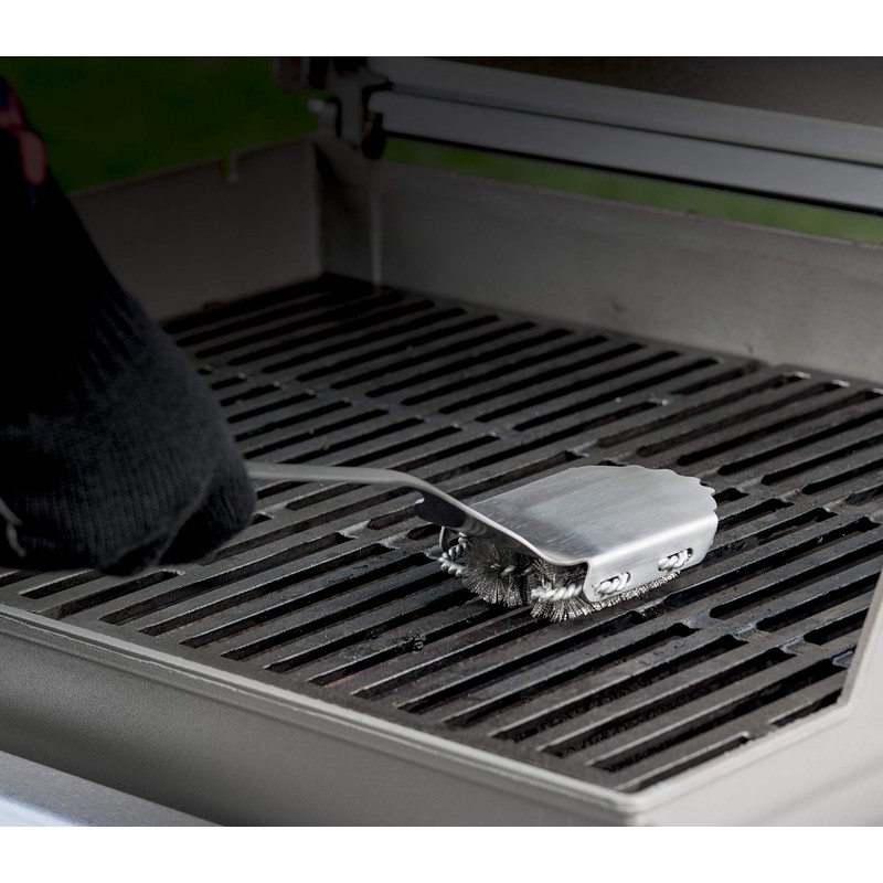 Weber Style Stainless Steel Grill Brush With Replaceable Head