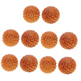 FOMIYES Spiky Ball 10 Pcs Massage Ball Sphere Acupoint Massager Toy Balls Massagers Hand Physical Ornament Chinese Hand Hands Massage Roller Hand Massager Ball Hand Wrist Wooden Yellow