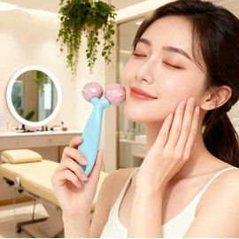 Beauty Facial Roller, Small Face Roller, Beauty Roller, 3D, Y-Shaped Face Roller, Massage Roller, Nose, Y-Shaped Massage, Hard Nose Line Massager, Improves Nose Muscles, Waterproof, No Charging