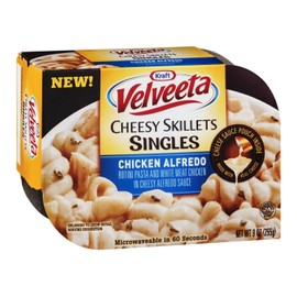 Kraft Velveeta Chicken Alfredo Cheesy Skillets Singles Microwave Dinner 9 Oz (Pack of 4)