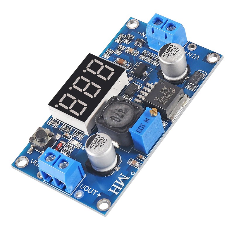 AOICRIE 2pcs LM2596S LM2596 DC-DC Buck Converter Adjustable Step-Down Voltage