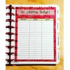 Handmade Christmas Budget Tracker Dashboard for use with Classic HAPPY