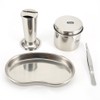 Tattoo Disinfection Kit Medical Stainless Steel Disinfection Plate Tank Jar