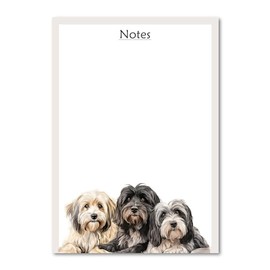 PartiKraft Tibetan Terrier Dog To Do List - A6 Notepad - 100 Sheets