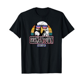 Germantown Maryland USA Flag American Gifts Grunge Men Women T-Shirt
