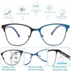 SUNAMOY Progressive Multifocal Reading Glasses Women Cat Eye No Line
