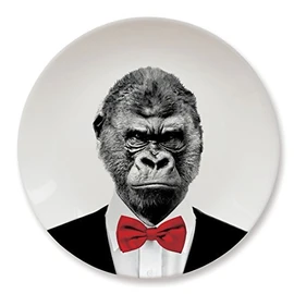 Wild Dining Dinner Plate - Gorilla by Mustard and Co.